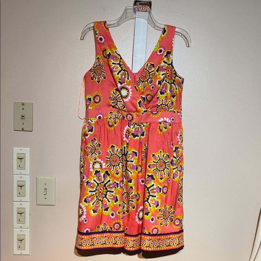 Trina Turk Pink Floral silk Dress